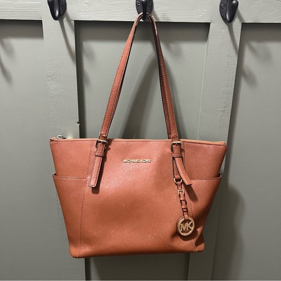 Michael Kors Brown Leather Tote - Picture 1 of 10